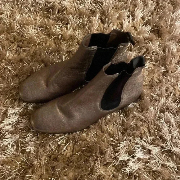 Boemos made In Italy 🇮🇹 metallic boots size 7 - Picture 1 of 6